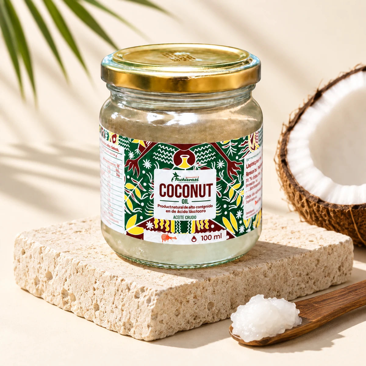 Aceite de Coco — fotografía de estudio