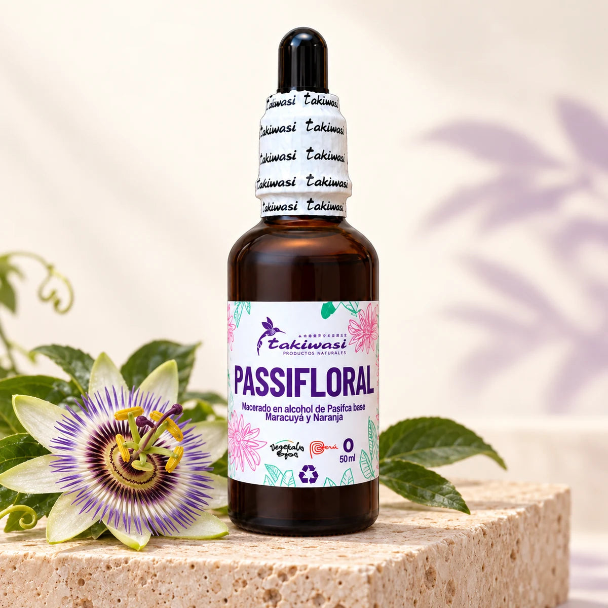 Extracto de Passifloral — fotografía de estudio
