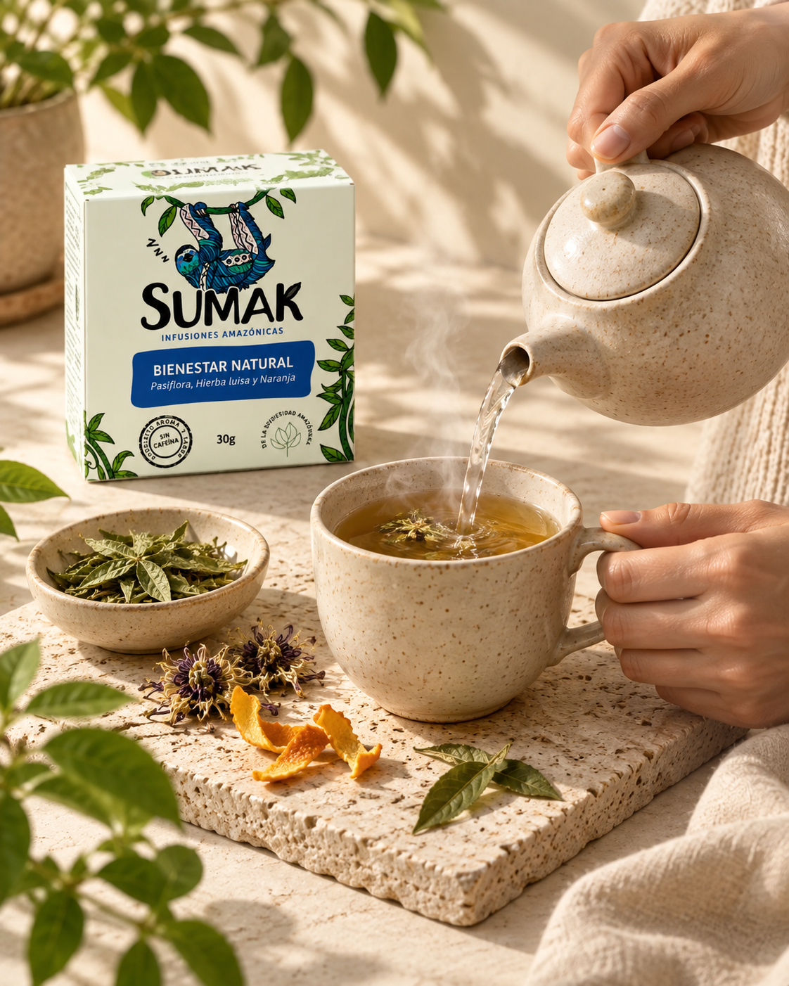SUMAK Bienestar Natural en una escena contextual