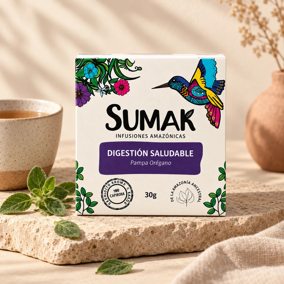 SUMAK Digestión Saludable — fotografía de estudio