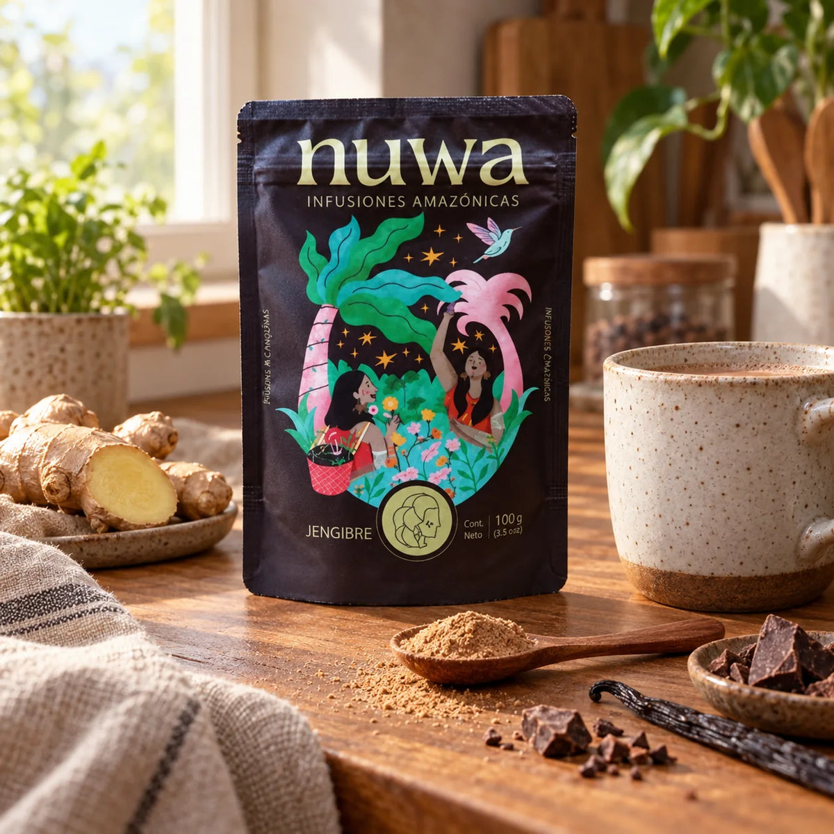 NUWA Jengibre Nativo — fotografía editorial