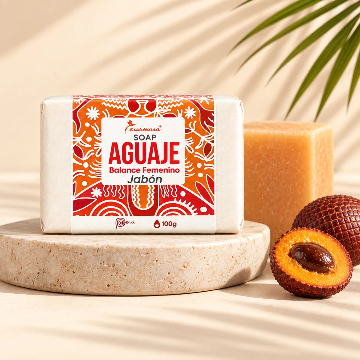 Jabón de Aguaje — fotografía de estudio