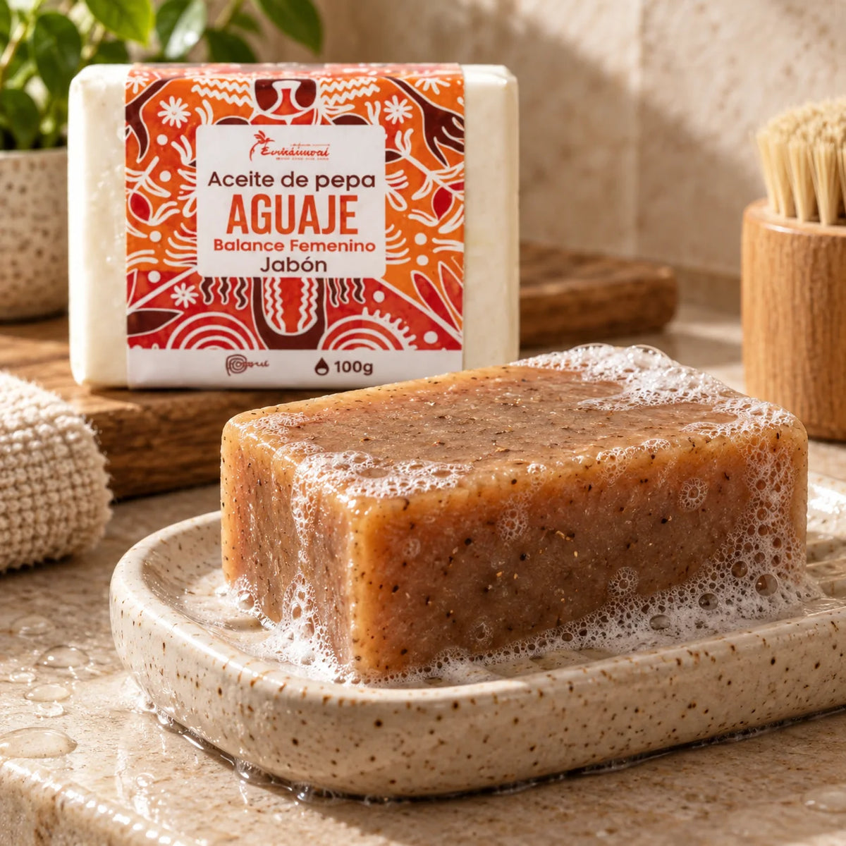 Jabón de Pepa de Aguaje — fotografía editorial